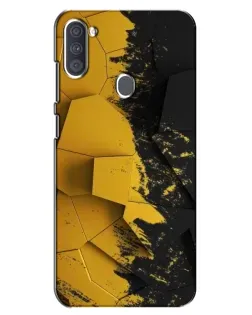 Чехол для Samsung Galaxy A11 (A115) с картинкой «Золотые осколки геометрии»