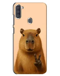 Чохол для Samsung Galaxy A11 (A115) з картинкою «Капібара вікторія»