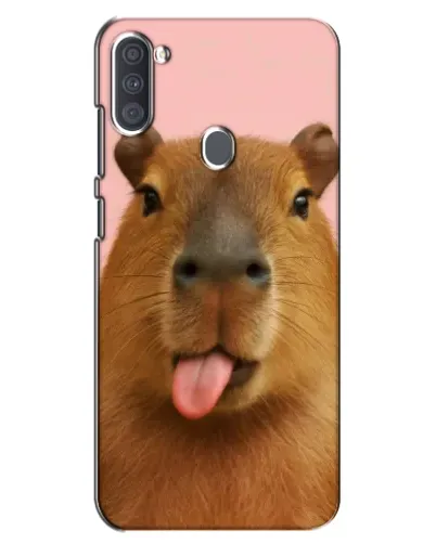 Чохол для Samsung Galaxy A11 (A115) з картинкою «Капібара з язиком»