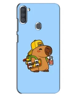 Чохол для Samsung Galaxy A11 (A115) з картинкою «Капібара на скейті»
