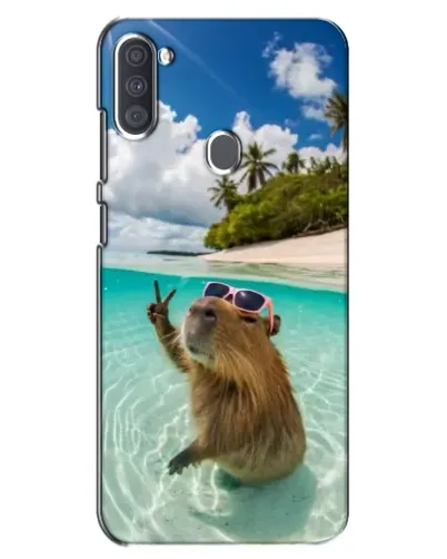 Чохол для Samsung Galaxy A11 (A115) з картинкою «Капібара на морі»