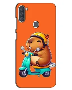 Чохол для Samsung Galaxy A11 (A115) з картинкою «Капібара на скутері»