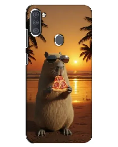 Чохол для Samsung Galaxy A11 (A115) з картинкою «Капібара з піцою»