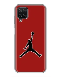 Чехол для Samsung Galaxy A12 с картинкой «Jordan Red Back»