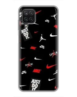 Чехол для Samsung Galaxy A12 с картинкой «Nike Mix Pattern»