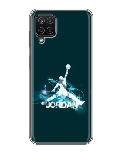 Чехол для Samsung Galaxy A12 с картинкой «Jordan Blue Fire»