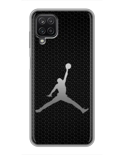 Чехол для Samsung Galaxy A12 с картинкой «Jordan Dark Carbon»