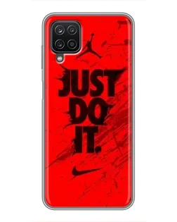 Чехол для Samsung Galaxy A12 с картинкой «Nike Just Do It»