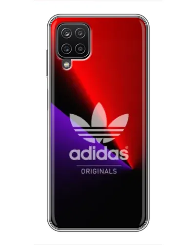 Чехол для Samsung Galaxy A12 с картинкой «Adidas Red Neon»
