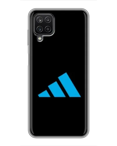 Чехол для Samsung Galaxy A12 с картинкой «Adidas Cyan Logo»