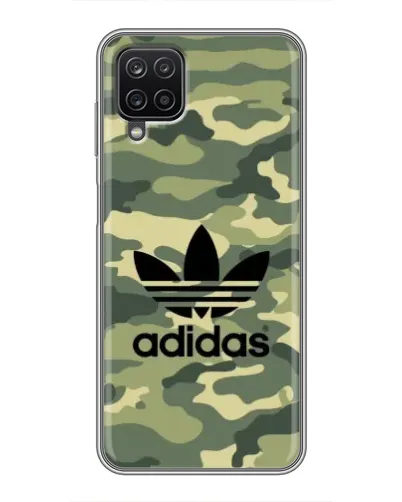 Чехол для Samsung Galaxy A12 с картинкой «Милитари стиль Adidas»