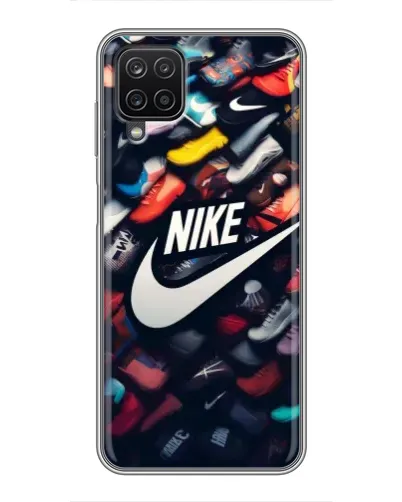 Чехол для Samsung Galaxy A12 с картинкой «Коллекция кроссовок Nike»