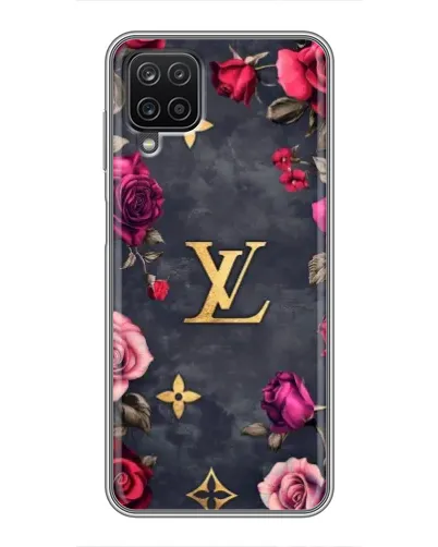 Чехол для Samsung Galaxy A12 с картинкой «Цветочный Louis Vuitton»