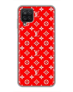 Чехол для Samsung Galaxy A12 с картинкой «Яркий паттерн LV»