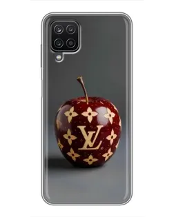Чехол для Samsung Galaxy A12 с картинкой «Красное яблоко LV»