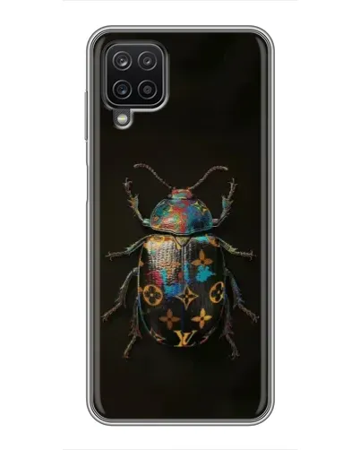Чехол для Samsung Galaxy A12 с картинкой «LV — мраморный принт»