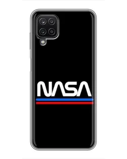 Чехол для Samsung Galaxy A12 с картинкой «NASA — классика Red Blue» Чехол для Samsung Galaxy A12 с картинкой «NASA — классика Red Blue»