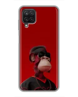 Чехол для Samsung Galaxy A12 с картинкой «Bored Ape в красном» Чехол для Samsung Galaxy A12 с картинкой «Bored Ape в красном»