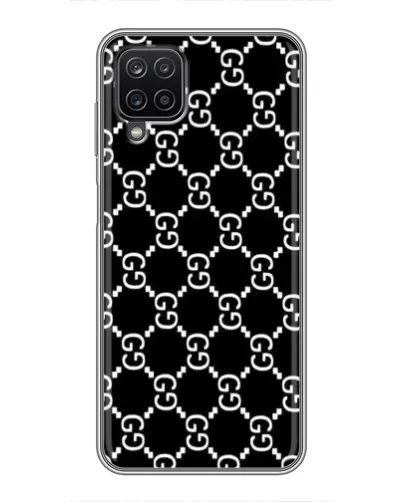 Чехол для Samsung Galaxy A12 с картинкой «Gucci — сетчатый паттерн»