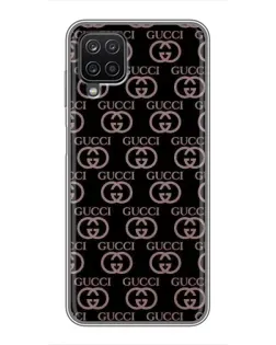 Чехол для Samsung Galaxy A12 с картинкой «Классическая монограмма Gucci»