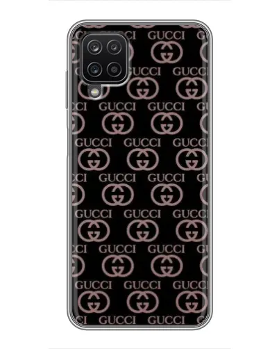 Чехол для Samsung Galaxy A12 с картинкой «Классическая монограмма Gucci»