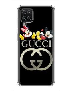 Чехол для Samsung Galaxy A12 с картинкой «Gucci — герои Disney»