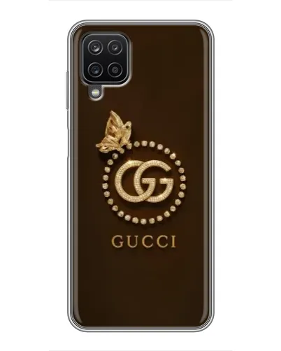 Чехол для Samsung Galaxy A12 с картинкой «Gucci — золотая бабочка»