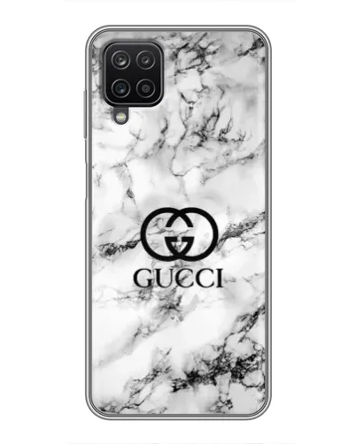Чехол для Samsung Galaxy A12 с картинкой «Gucci — мраморный шик»