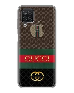 Чехол для Samsung Galaxy A12 с картинкой «Gucci — брендированный десерт»