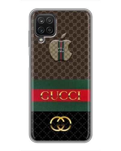 Чехол для Samsung Galaxy A12 с картинкой «Gucci — брендированный десерт»