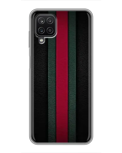 Чехол для Samsung Galaxy A12 с картинкой «Gucci — неоновая линия»