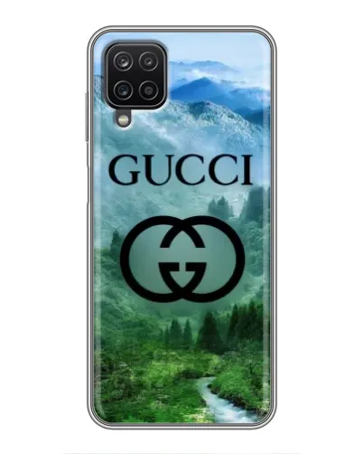 Чехол для Samsung Galaxy A12 с картинкой «Gucci — горный пейзаж»