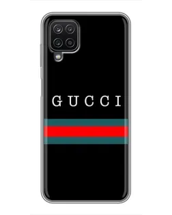 Чехол для Samsung Galaxy A12 с картинкой «Gucci — красный пояс»