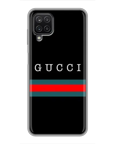 Чехол для Samsung Galaxy A12 с картинкой «Gucci — красный пояс»