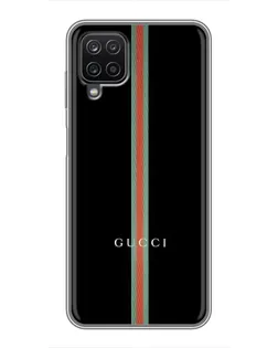 Чехол для Samsung Galaxy A12 с картинкой «Gucci — строгая линия»