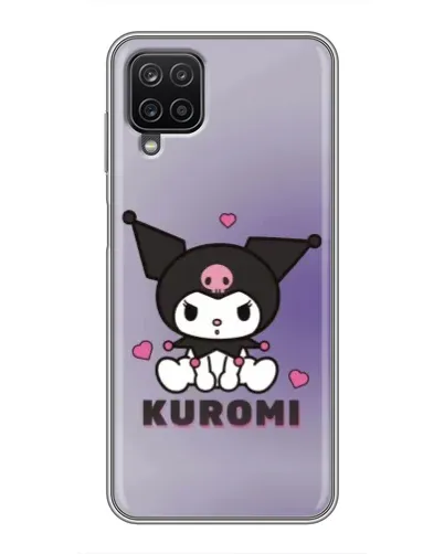 Чехол для Samsung Galaxy A12 с картинкой «Kuromi — фиолетовый арт»