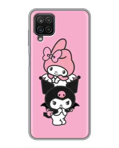 Чехол для Samsung Galaxy A12 с картинкой «Трио My Melody и Kuromi»