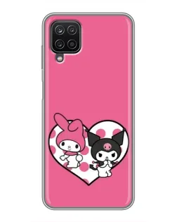 Чехол для Samsung Galaxy A12 с картинкой «Kuromi и My Melody» Чехол для Samsung Galaxy A12 с картинкой «Kuromi и My Melody»