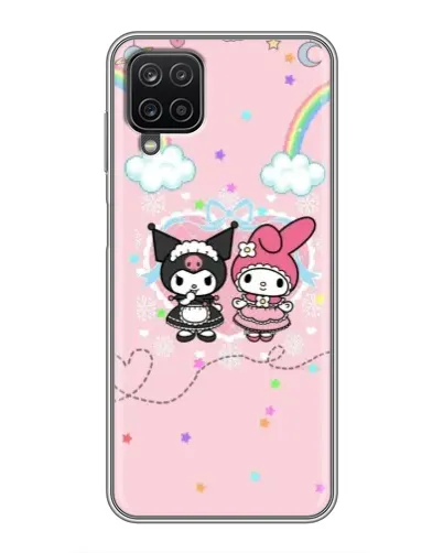 Чехол для Samsung Galaxy A12 с картинкой «My Melody и Kuromi»