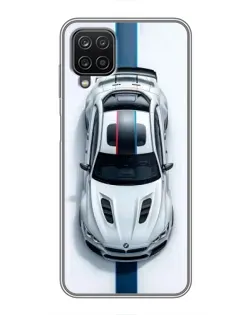 Чехол для Samsung Galaxy A12 с картинкой «Вид сверху — BMW M» Чехол для Samsung Galaxy A12 с картинкой «Вид сверху — BMW M»