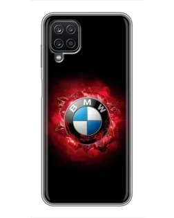 Чехол для Samsung Galaxy A12 с картинкой «Логотип BMW — вспышка»