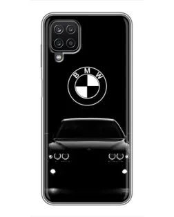 Чехол для Samsung Galaxy A12 с картинкой «BMW — взгляд из темноты»