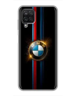 Чехол для Samsung Galaxy A12 с картинкой «BMW M-Power неон»