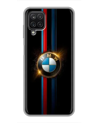 Чехол для Samsung Galaxy A12 с картинкой «BMW M-Power неон»