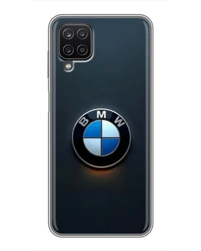 Чехол для Samsung Galaxy A12 с картинкой «Логотип BMW — минимализм»