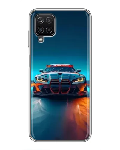 Чехол для Samsung Galaxy A12 с картинкой «BMW — огни неона» Чехол для Samsung Galaxy A12 с картинкой «BMW — огни неона»