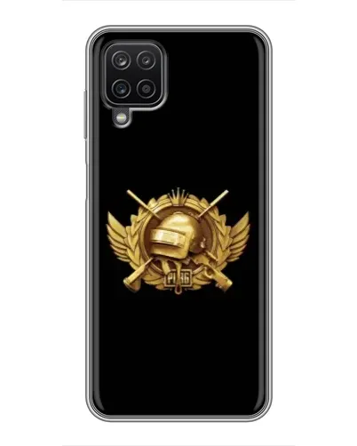 Чохол для Samsung Galaxy A12 з картинкою «PUBG — помаранчевий градієнт»