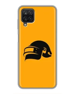 Чохол для Samsung Galaxy A12 з картинкою «PUBG — золотий шолом»
