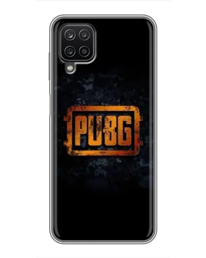 Чохол для Samsung Galaxy A12 з картинкою «PUBG — золотий логотип»
