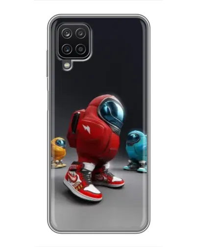Чехол для Samsung Galaxy A12 с картинкой «Among Us — 3D стиль»